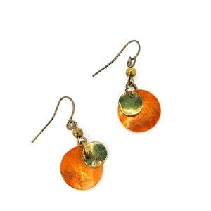 Vintage Shell Dangle Earrings